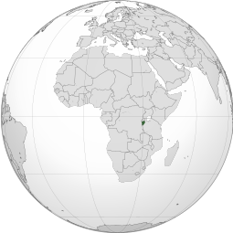 Localização de República do Burundi