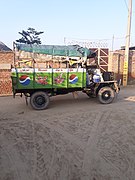 Diesel engine converted into a peter rehra vehicle in Punjab, India