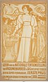 Poster pubblicitario della "Mostra del lavoro femminile" svoltasi all'Aia il 1º gennaio 1898.