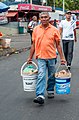 Pails being reused to carry other items