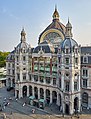 Hauptbahnhof von Antwerpen, Historismus, Mischung vieler verschiedener Baustile, u. a. Byzantismus, Neogotik und Jugendstil