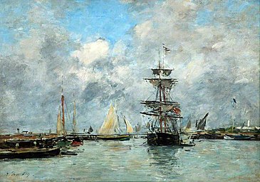 Le Port de Trouville, 1880-1885, Manchester Art Gallery.