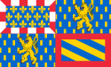 Flagge der Region Bourgogne-Franche-Comté