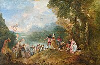 Προσκύνημα στην νήσο των Κυθήρων, 1717, Παρίσι, Μουσείο του Λούβρου