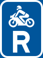 Reserved for motorcycles