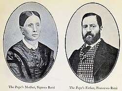 O pais de Pio XI, Teresa Galli e Francesco Ratti.