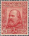 Image 4A 1910 Italian stamp commemorating the 50th anniversary of the Expedition of the Thousand