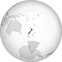 Местоположение на Нова Зеландия
