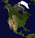 Imagens de satélite da América do Norte