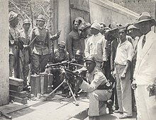 Firefighters during the Revolution of 1930.