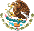 The Emblem of Mexico is officially called "Coat of arms of Mexico" even if there is no heraldic shield