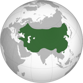 Localização de Império Mongol
