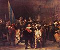 Nattevagten af Rembrandt er et af de kendte malerier fra den hollandske guldalder