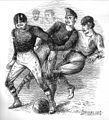 Image 7Drawing of the first international game by artist William Ralston (from History of association football)