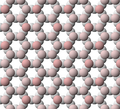 View of the structure of the tetrahedral (T) sheet of kaolinite