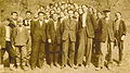 Professori e studenti della scuola edile nel 1950