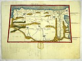3rd Map of Africa Cyrenaica, Marmarica, Libya, Lower Egypt, and the Thebaid
