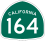 State Route 164 marker