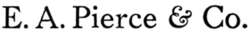 Logo E. A. Pierce & Co.