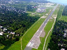 The airport runway in 2015