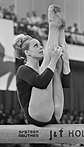 Věra Čáslavská aux championnats d’Europe de gymnastique artistique féminine 1967.