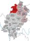 Lage des Landkreises Waldeck-Frankenberg in Hessen