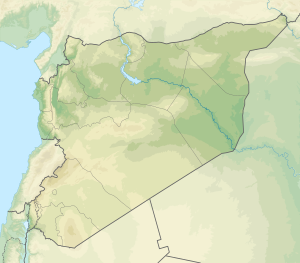 Гребля Табка. Карта розташування: Сирія