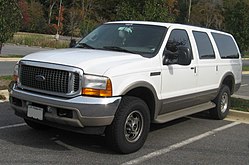 Ford Excursion, extended-length SUV based on a heavy-duty truck platform