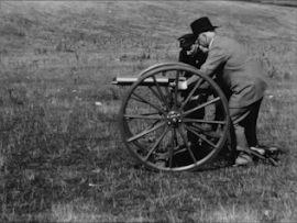 Хайрем Максим со своим пулемётом. 1897 год