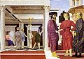 Piero della Francesca: Flagelaçon de Cristo, 1460. Gallerie Nazionale delle Marche, Urbino