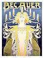 Poster advertising Bec Auer gaslamps (France, 1890s)