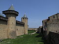 塔や城壁の上部に造られた櫓