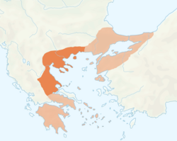 The Kingdom of Thessalonica within the Latin Empire (1204).