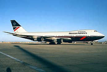 747 in "Landor" livery (photo from 1988, livery used 1984–2002)