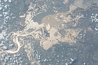 View of Bangladesh from the space station 2007