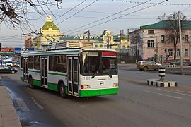 A LiAZ-5280 trolleybus in Ryazan