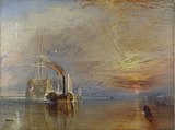 J. M. W. Turner, The Fighting Téméraire tugged to her last Berth to be broken up, 1839