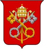 Coats of arms of the Holy See and Vatican City