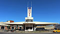 Estación de servizo, en estilo futurista, "Fiat Tagliero", construída en Asmara en 1938