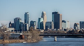 Downtown Minneapolis (from the Mississippi River)