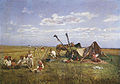 Repos pendant la récolte, (1871) — Odessa musée des beaux-arts.