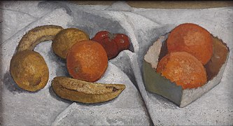 Still life with oranges, bananas, lemon and tomato (1906) State Art Gallery in Karlsruhe