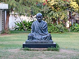 Statue of Mahatma Gandhi in Sabarmati Ashram, Ahmedabad