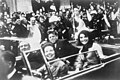 Image 14President John F. Kennedy in the presidential limousine, minutes before his assassination (from History of Texas)