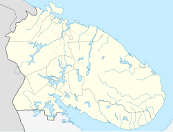 Murmanskin alueen kartta. Kuolan ydinvoimala sijaitsee Venäjän Murmanskin alueen lounaisosissa, Poljarnyje Zorin kaupunkikunnassa, Imandrajärven etelärannalla.