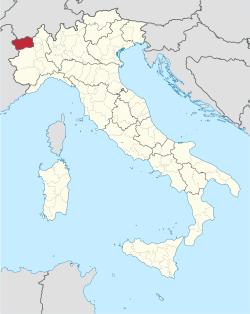 Lokasie van Valle d'Aosta