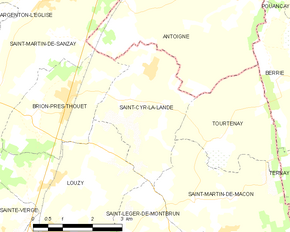 Poziția localității Saint-Cyr-la-Lande