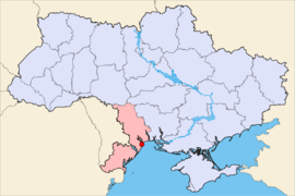 Lokaasje Odessa yn de Oekraïne