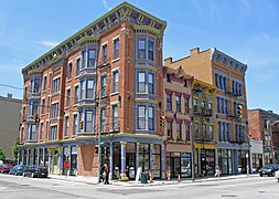 Serie de viviendas de estilo Italianizante en Over-The-Rhine, Cincinnati