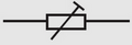 Electronic symbol for trimmer rheostat